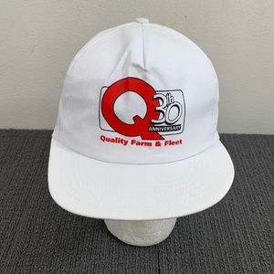 Vintage Quality Farm & Fleet 30th Anniversary Snapback Hat Mens OSFA White P Cap